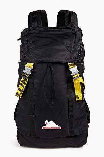 OFF-WHITE™ Equipment rubber-trimmed mesh-paneled shell backpack