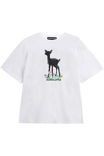 MARKUS LUPFER Alex embroidered printed organic cotton-jersey T-shirt