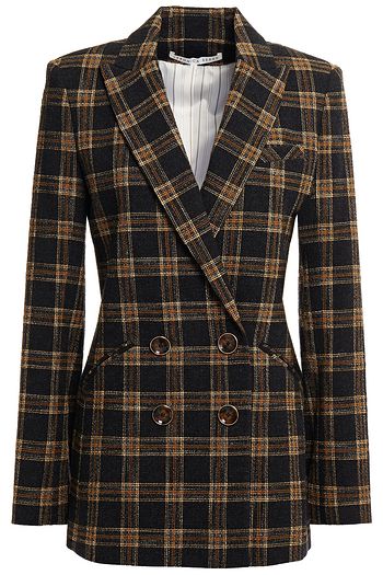 VERONICA BEARD Oria Dickey double-breasted checked tweed blazer