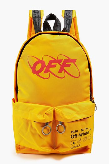 OFF-WHITE™ Printed canvas backpack