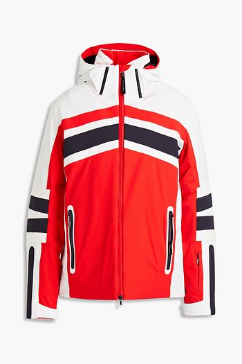 BOGNER Color-block hooded ski jacket