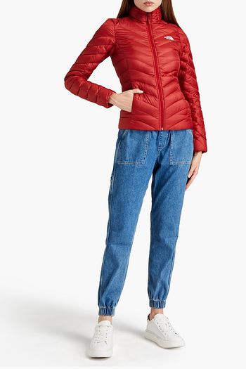 THE NORTH FACE Embroidered quilted shell hooded down jacket