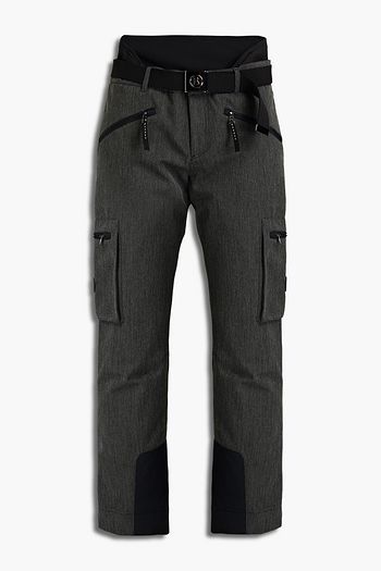 BOGNER Mesh-trimmed belted mélange ski pants