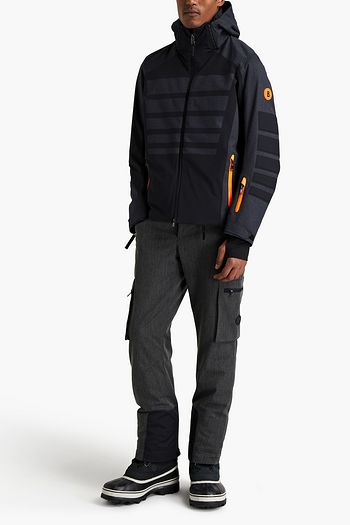 BOGNER Mesh-trimmed belted mélange ski pants