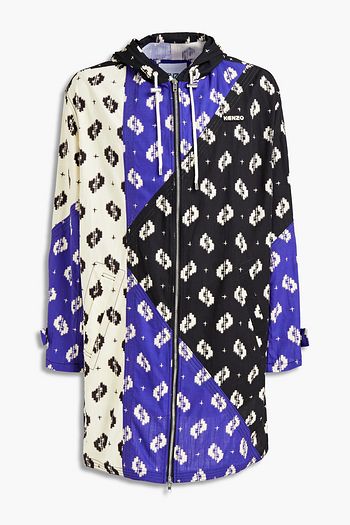 KENZO Oversized printed cotton coat