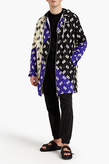 KENZO Oversized printed cotton coat