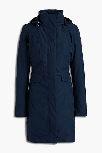 THE NORTH FACE 刺繍入り シェル加工生地 フード付きダウンコート