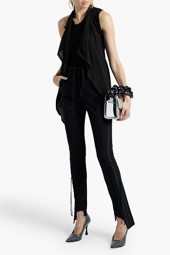 MAISON MARGIELA Belted crepe top