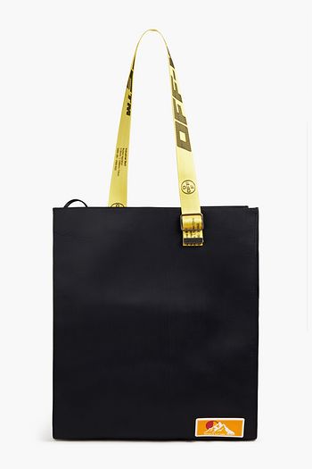 OFF-WHITE™ Coated cotton-shell tote