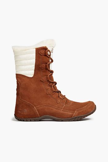 THE NORTH FACE Shell-paneled suede snow boots