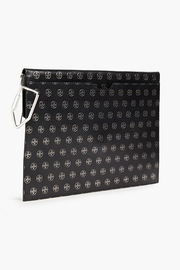 OFF-WHITE™ Embossed logo-print faux leather document case
