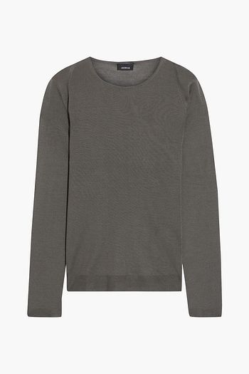 AKRIS Cashmere and silk-blend sweater