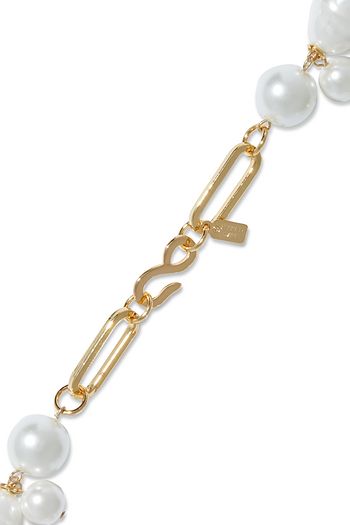 KENNETH JAY LANE Gold-tone faux pearl necklace