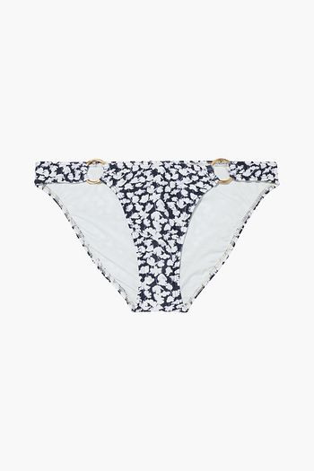 VIX PAULA HERMANNY Ring-embellished printed low-rise bikini briefs