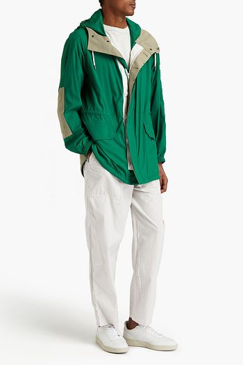 ARMY BY YVES SALOMON Logo-appliquéd shell hooded raincoat