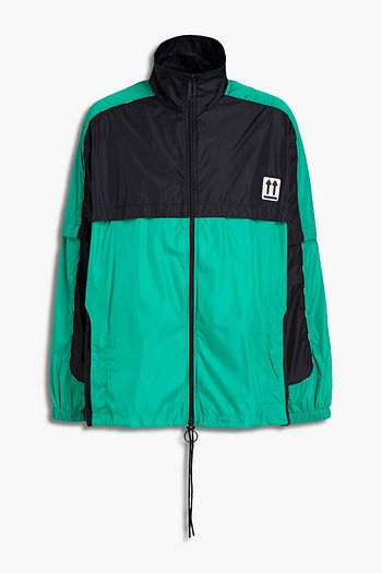 OFF-WHITE™ Appliquéd two-tone shell track jacket