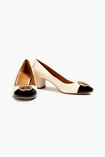 TORY BURCH Chelsea 50 Pumps aus Lack- und Glattleder