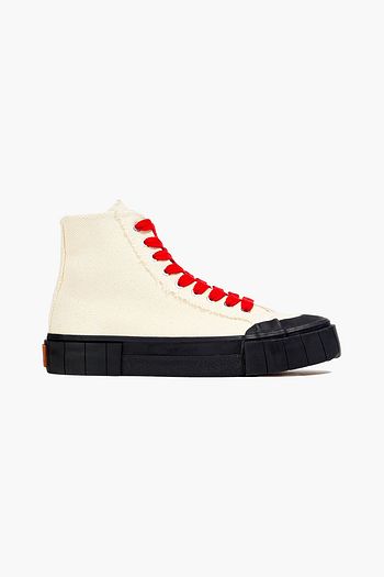 GOOD NEWS Palm canvas platform high-top sneakers