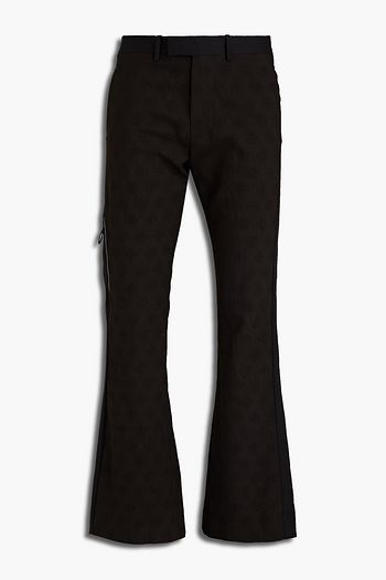 OFF-WHITE™ Bootcut wool-jacquard pants