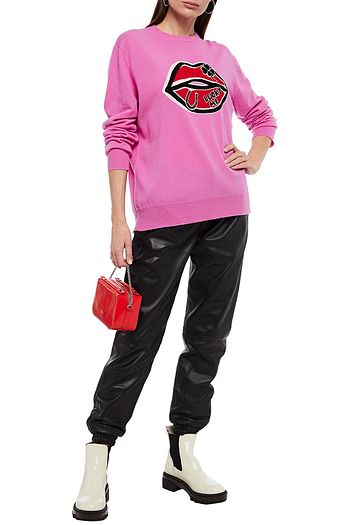 MARKUS LUPFER Intarsia merino wool sweater