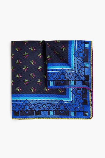 ETRO プリントシルクツイル スカーフ