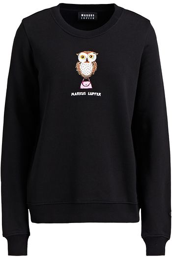 MARKUS LUPFER Leonie embroidered cotton-fleece sweatshirt