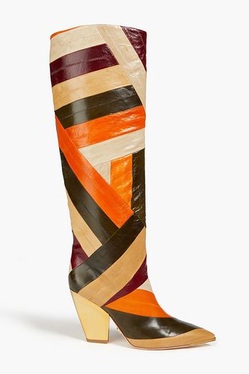 TORY BURCH Kniehohe Stiefel aus Aalleder