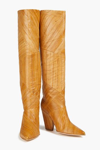 TORY BURCH Kniehohe Stiefel aus Aalleder