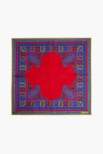 ETRO Printed silk-twill scarf