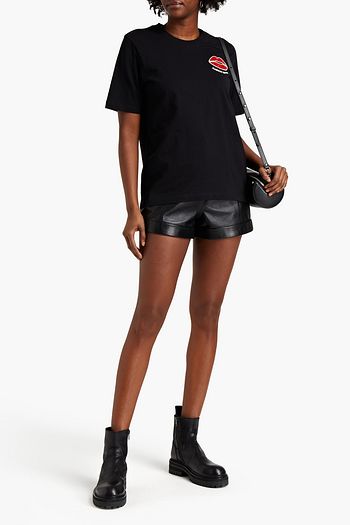 MARKUS LUPFER Alex embellished printed cotton-jersey T-shirt