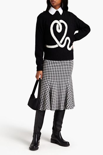 MARKUS LUPFER Christina intarsia-knit sweater