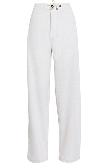 BRUNELLO CUCINELLI Mélange French cotton-terry track pants
