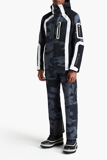 BOGNER Belted camouflage-print ski pants