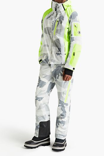BOGNER Belted camouflage-print ski pants