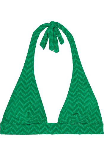 ERES Tailleur seersucker halterneck bikini top
