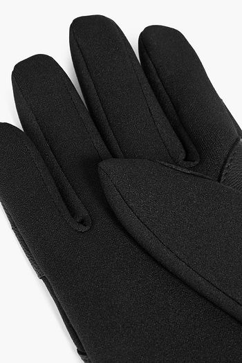 THE NORTH FACE Leather-paneled stretch-jersey gloves