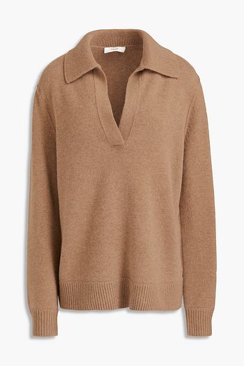 VINCE. Wool and cashmere-blend polo shirt