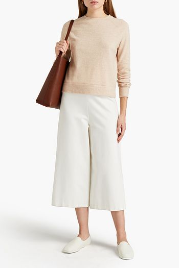 VINCE. Cotton-blend fleece sweatshirt
