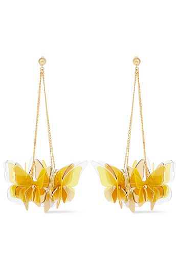 ZIMMERMANN Butterfly gold-tone PVC earrings