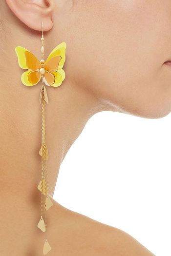 ZIMMERMANN Gold-tone PVC earrings