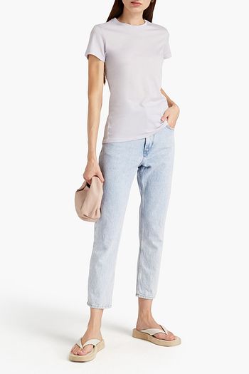 VINCE. Slub Pima cotton-jersey T-shirt