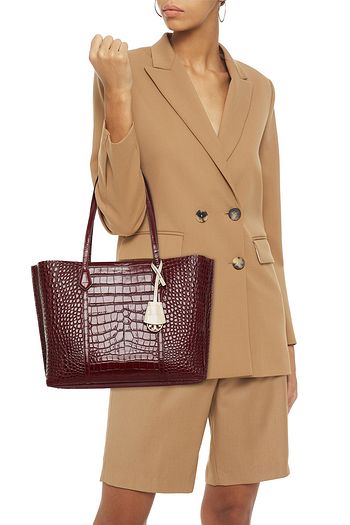 TORY BURCH Tote Bag aus Leder mit Krokodileffekt