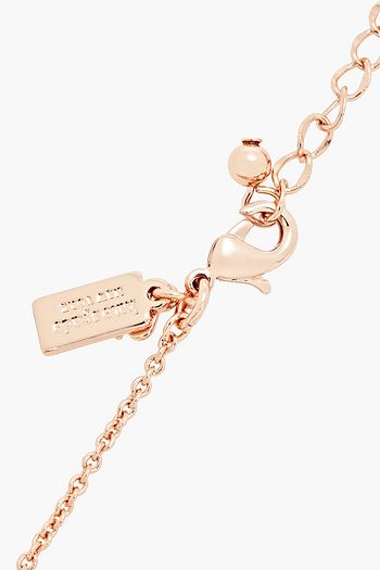 KATE SPADE NEW YORK Roségoldfarbene Kette mit Kristallen