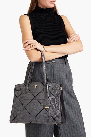 TORY BURCH Tote Bag aus Leder mit Krokodileffekt