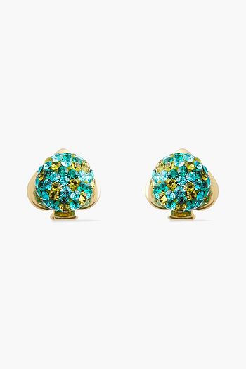 KATE SPADE NEW YORK Goldfarbene Ohrringe mit Kristallen