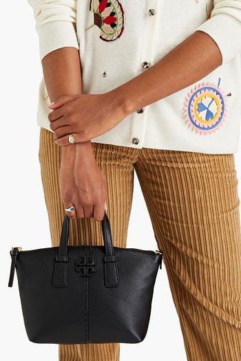 TORY BURCH Textured-leather tote