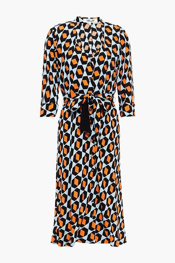 DIANE VON FURSTENBERG Judith printed crepe de chine midi dress