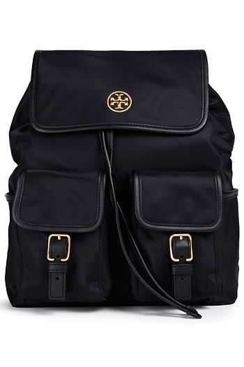 TORY BURCH Rucksack aus Shell mit Kunstlederbesatz
