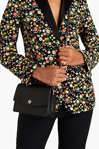 TORY BURCH Textured-leather shoulder bag