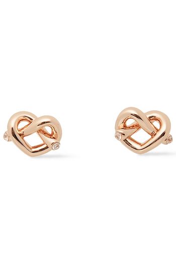 KATE SPADE NEW YORK Roségoldfarbene Ohrringe mit Kristallen